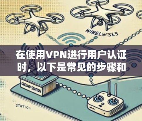 在使用VPN进行用户认证时，以下是常见的步骤和方法