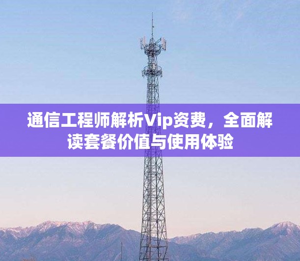 通信工程师解析Vip资费，全面解读套餐价值与使用体验
