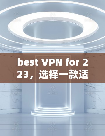 best VPN for 223，选择一款适合你的VPN