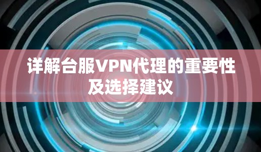 详解台服VPN代理的重要性及选择建议