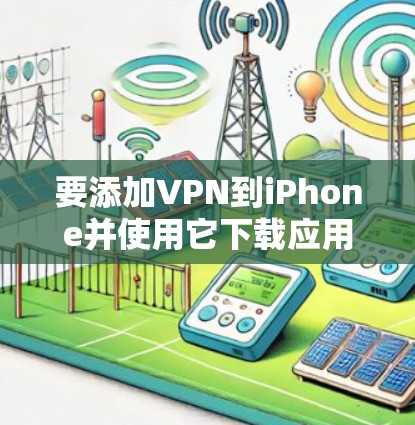 要添加VPN到iPhone并使用它下载应用，您可以按照以下步骤操作