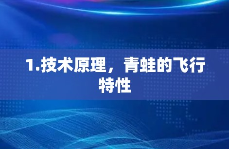 1.技术原理，青蛙的飞行特性