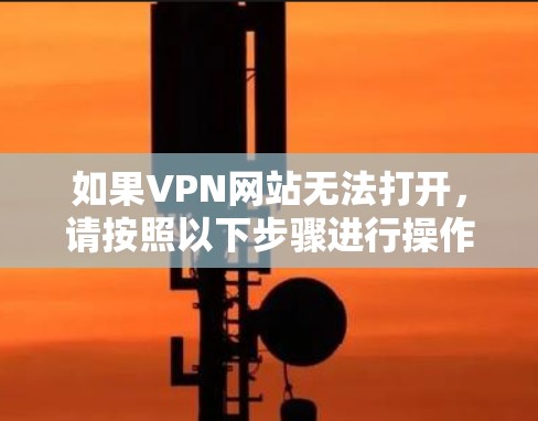 如果VPN网站无法打开，请按照以下步骤进行操作