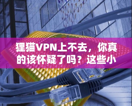 狸猫VPN上不去，你真的该怀疑了吗？这些小问题就能让你下放到安全的网络