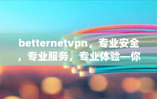 betternetvpn，专业安全，专业服务，专业体验—你的VPN选择