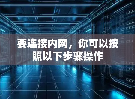 要连接内网，你可以按照以下步骤操作