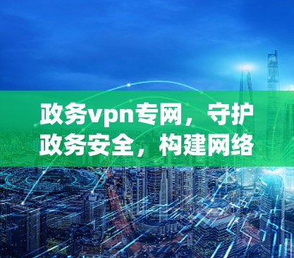 政务vpn专网,守护政务安全,构建网络空间新秩序