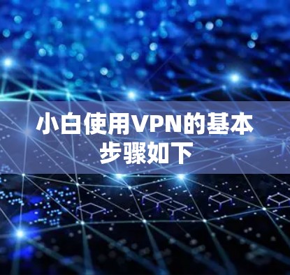 小白使用VPN的基本步骤如下