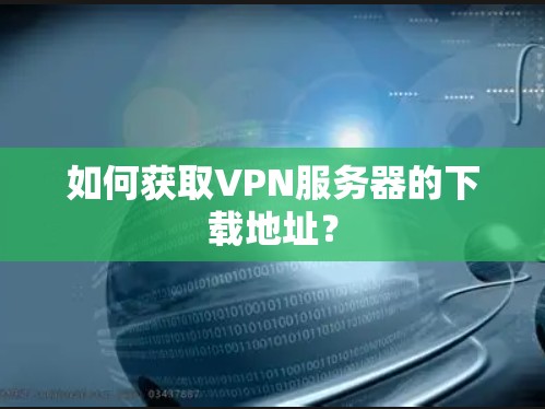 如何获取VPN服务器的下载地址？