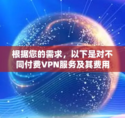 根据您的需求，以下是对不同付费VPN服务及其费用的综合分析