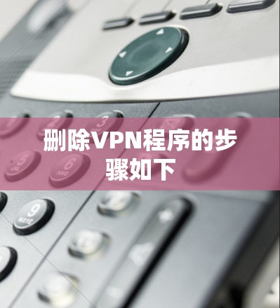 删除VPN程序的步骤如下