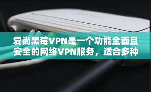 爱尚黑莓VPN是一个功能全面且安全的网络VPN服务，适合多种使用场景。以下是关于爱尚黑莓VPN的详细说明