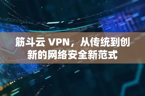 筋斗云 VPN，从传统到创新的网络安全新范式