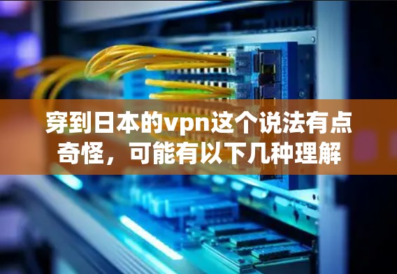 穿到日本的vpn这个说法有点奇怪，可能有以下几种理解