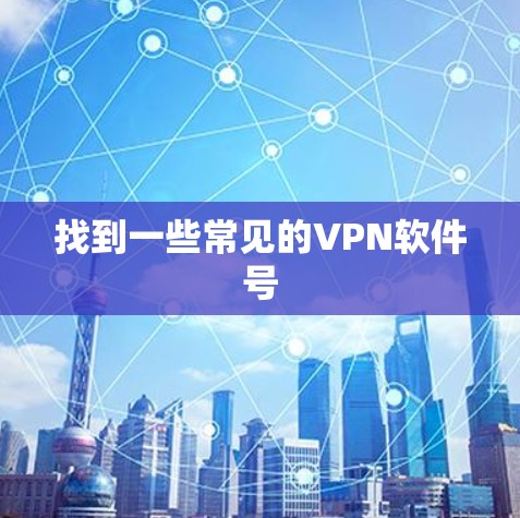 找到一些常见的VPN软件号