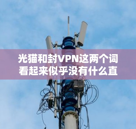 光猫和封VPN这两个词看起来似乎没有什么直接的关联,但可能在某些特定的语境下会有相似的意义。以下是一些可能的解释 光猫和封VPN这两个词看起来似乎没有什么直接的关联,但可能在某些特定的语境下会有相似的意义。以下是一些可能的解释