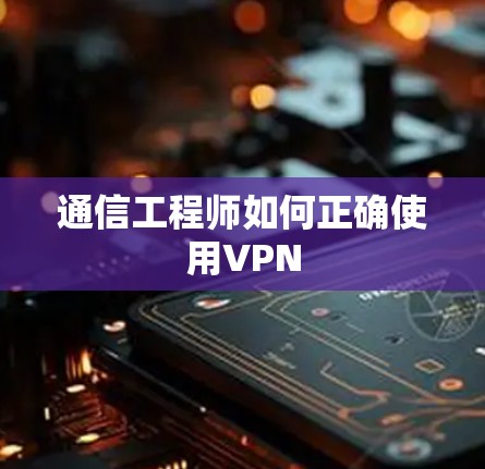 通信工程师如何正确使用VPN