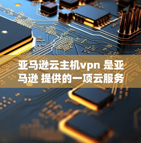 亚马逊云主机vpn 是亚马逊 提供的一项云服务，旨在管理用户访问亚马逊网站的权限和控制。以下是关于亚马逊云主机vpn 的详细分析