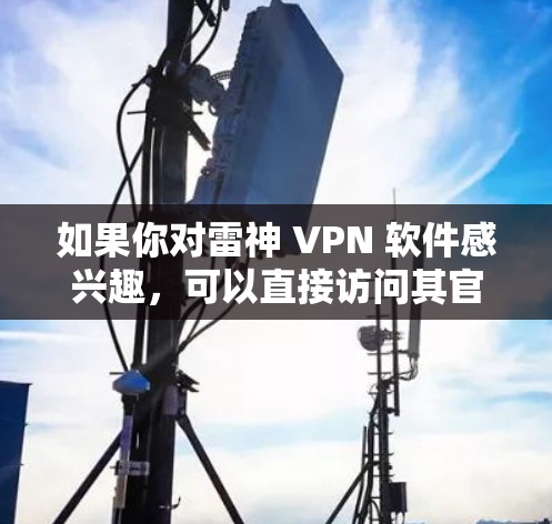 如果你对雷神 VPN 软件感兴趣，可以直接访问其官方网站或通过相关平台下载，确保使用合法和合规的软件包，以避免任何法律或安全风险