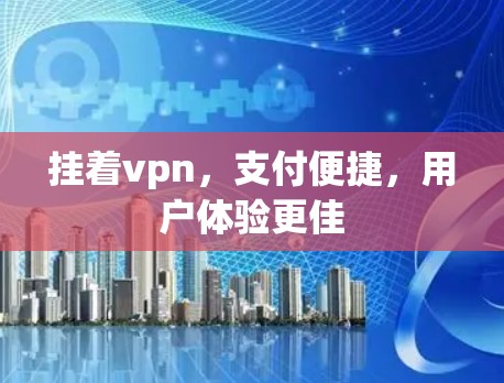 挂着vpn，支付便捷，用户体验更佳