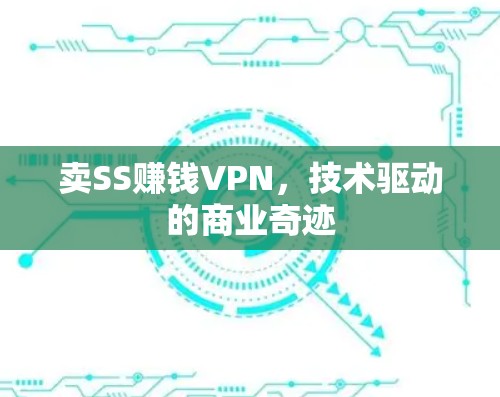 卖SS赚钱VPN，技术驱动的商业奇迹