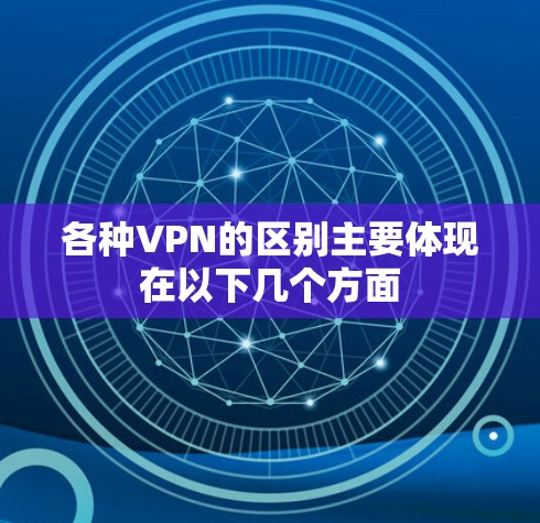 各种VPN的区别主要体现在以下几个方面
