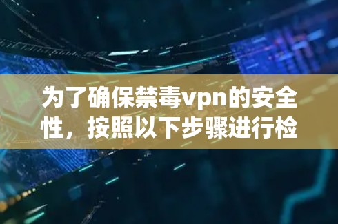 为了确保禁毒vpn的安全性，按照以下步骤进行检查