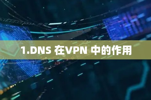 1.DNS 在VPN 中的作用