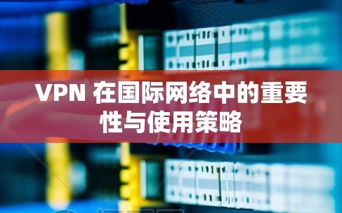 VPN 在国际网络中的重要性与使用策略