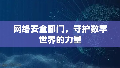网络安全部门，守护数字世界的力量