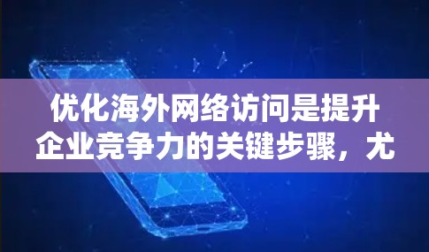 优化海外网络访问是提升企业竞争力的关键步骤，尤其在海外业务的背景下。以下是一个系统化的指南，帮助你有效优化海外网络访问