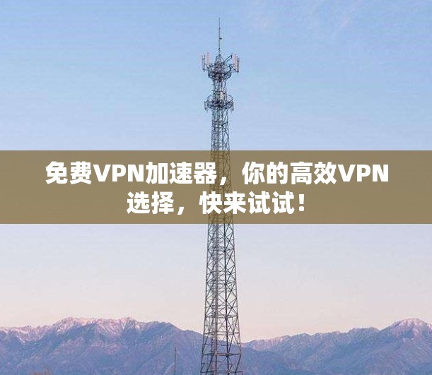 <strong>免费VPN</strong>加速器，你的高效VPN选择，快来试试！