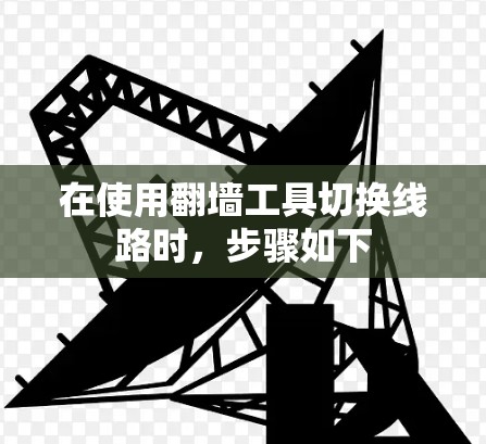 在使用翻墙工具切换线路时，步骤如下