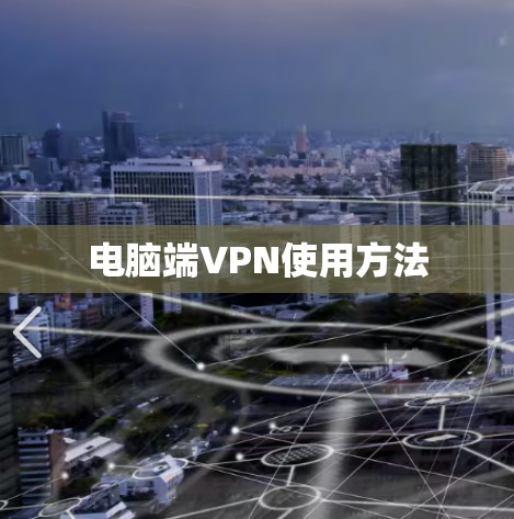 电脑端VPN使用方法 电脑端VPN使用方法
