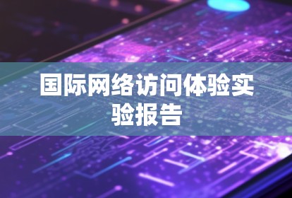 国际网络访问体验实验报告