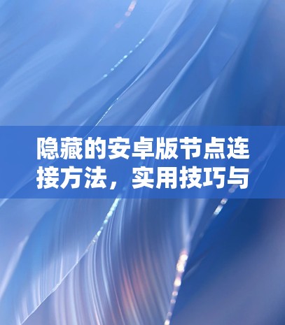 隐藏的安卓版节点连接方法，实用技巧与下载链接