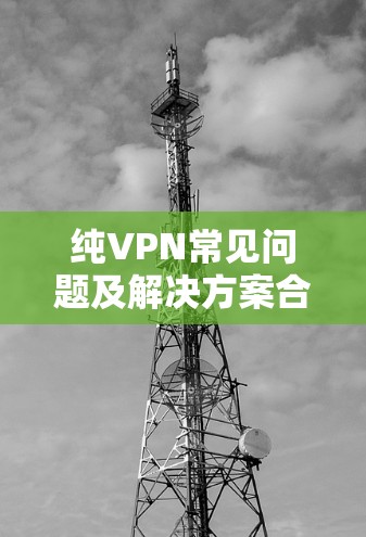 纯VPN常见问题及解决方案合集