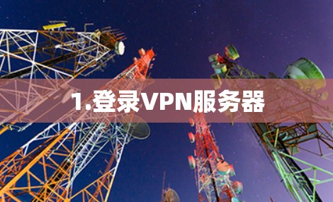 1.登录VPN服务器