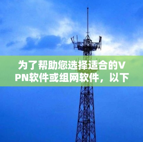 为了帮助您选择适合的VPN软件或组网软件，以下是一个分步骤的指南