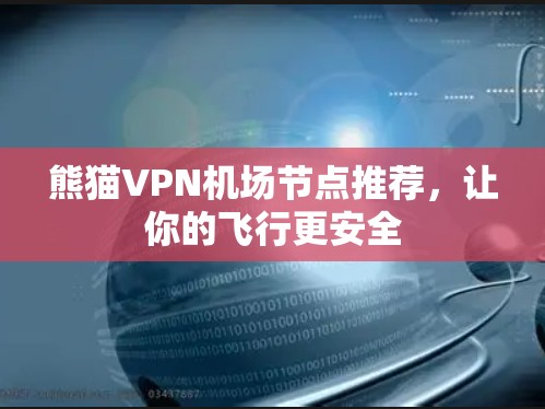熊猫VPN机场节点推荐,让你的飞行更安全