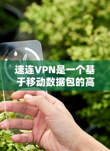速连VPN是一个基于移动数据包的高速VPN应用,旨在提供快速、安全的网络连接。以下是其功能介绍 速连VPN是一个基于移动数据包的高速VPN应用,旨在提供快速、安全的网络连接。以下是其功能介绍