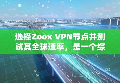 选择Zoox VPN节点并测试其全球速率，是一个综合考虑安全性、性能、性价比以及地理位置需求的过程。以下是一个有条理的总结，帮助您做出明智的选择