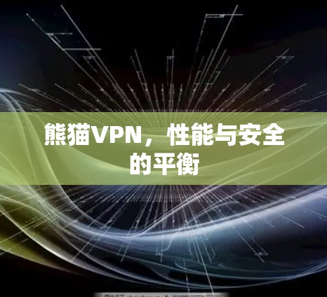熊猫VPN，性能与安全的平衡