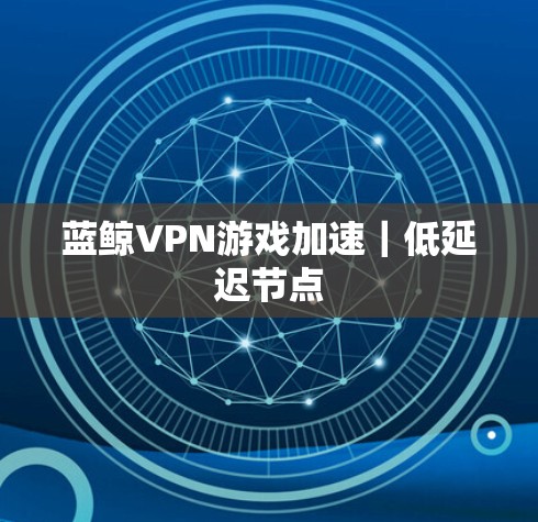蓝鲸VPN游戏加速｜低延迟节点