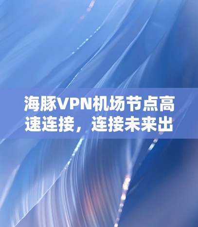 海豚VPN机场节点高速连接,连接未来出行的新标准 海豚VPN机场节点高速连接,连接未来出行的新标准