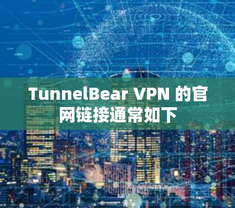 TunnelBear VPN 的官网链接通常如下