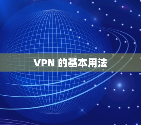 VPN 的基本用法