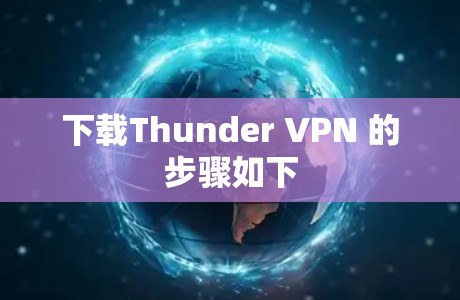 下载Thunder VPN 的步骤如下