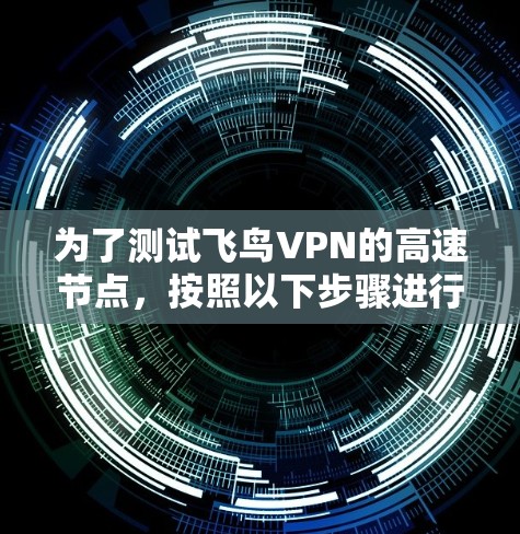 为了测试飞鸟VPN的高速节点，按照以下步骤进行