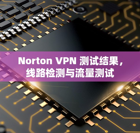 Norton VPN 测试结果，线路检测与流量测试